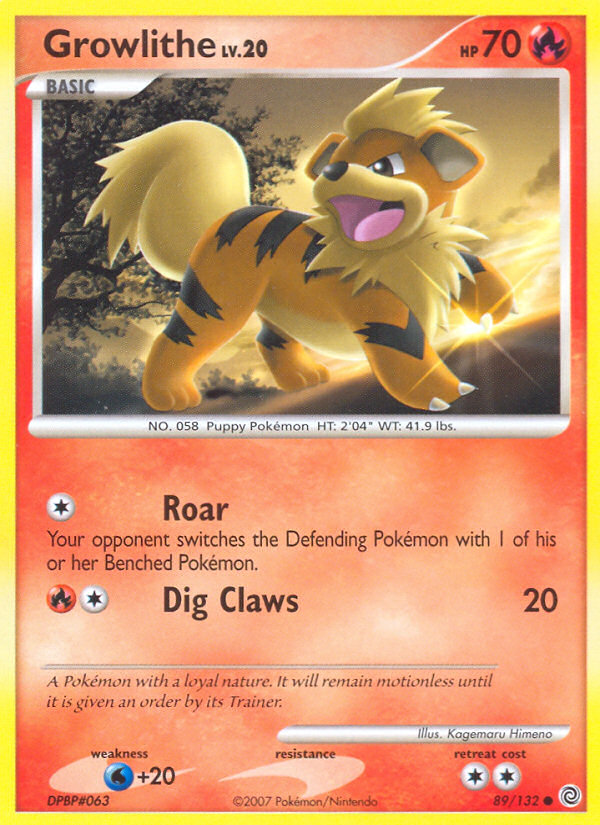 Growlithe (89/132) [Diamond & Pearl: Secret Wonders] | Card Merchant Takapuna