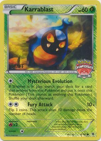 Karrablast (8/101) (Championship Promo Staff) [Black & White: Noble Victories] | Card Merchant Takapuna