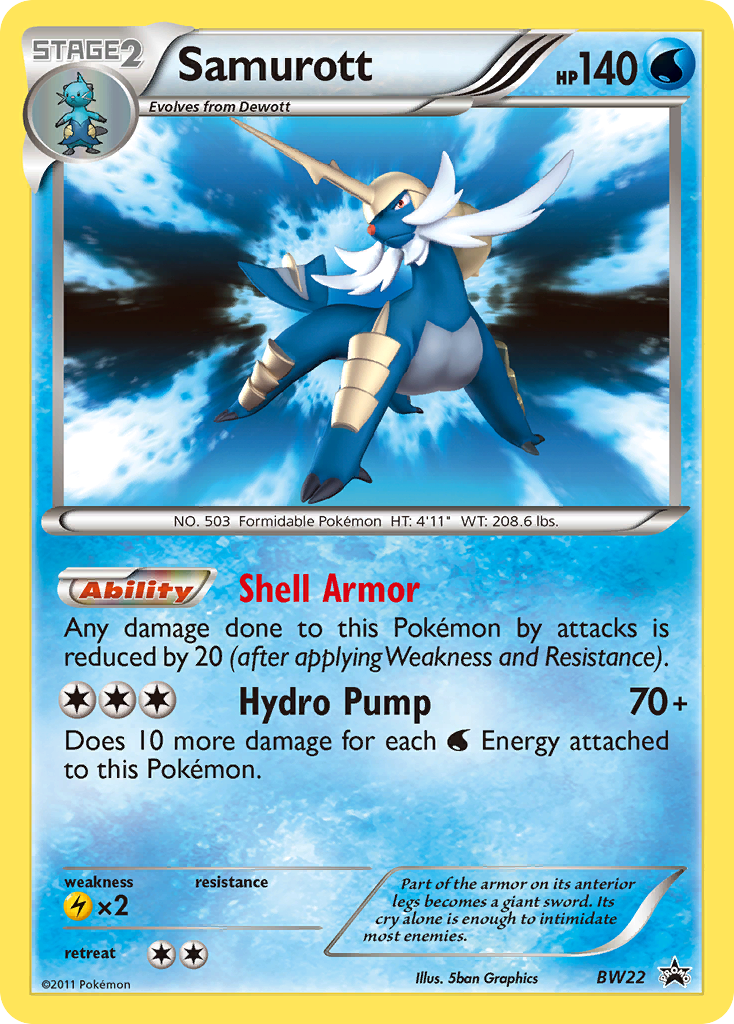 Samurott (BW22) [Black & White: Black Star Promos] | Card Merchant Takapuna