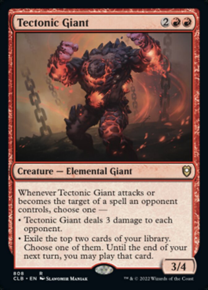 Tectonic Giant [Commander Legends: Battle for Baldur's Gate] | Card Merchant Takapuna