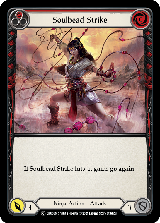 Soulbead Strike (Red) [U-CRU066] (Crucible of War Unlimited)  Unlimited Rainbow Foil | Card Merchant Takapuna