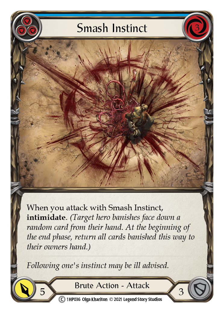 Smash Instinct (Blue) [1HP036] (History Pack 1) | Card Merchant Takapuna