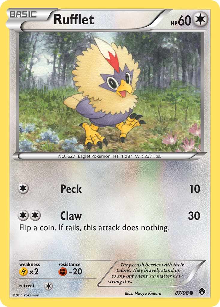 Rufflet (87/98) [Black & White: Emerging Powers] | Card Merchant Takapuna