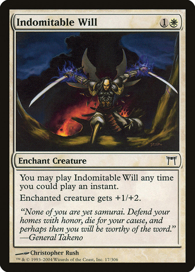 Indomitable Will [Champions of Kamigawa] | Card Merchant Takapuna