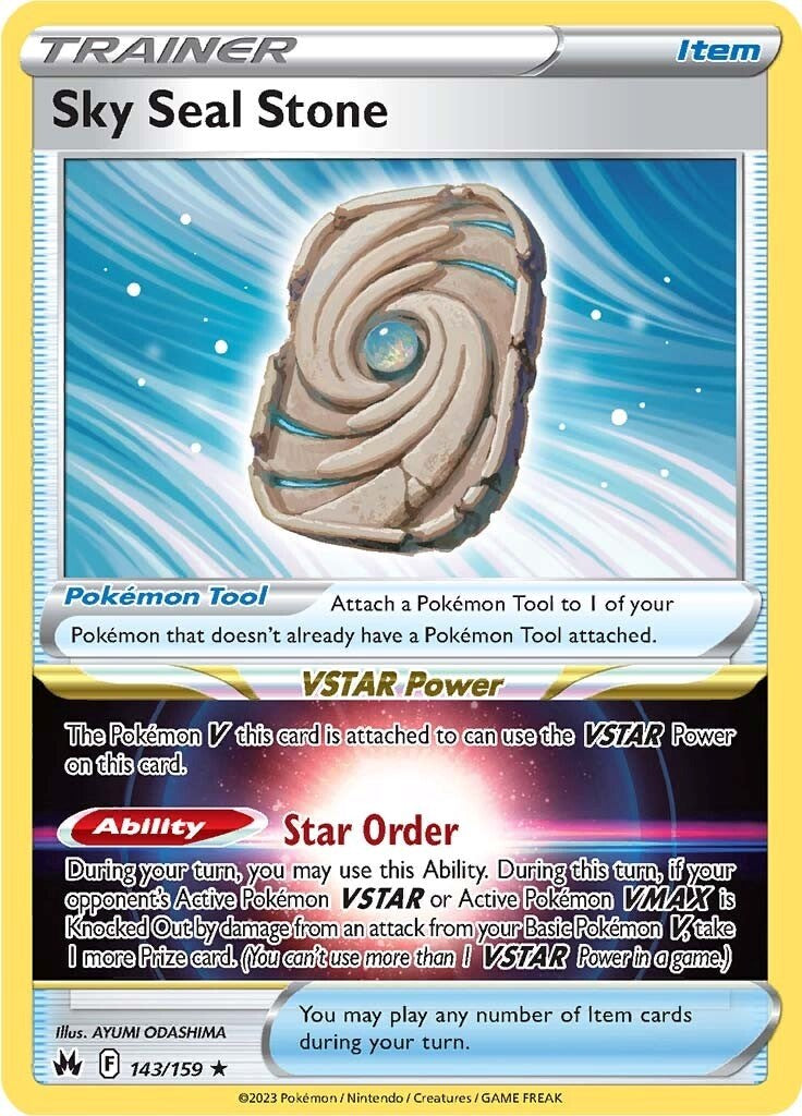 Sky Seal Stone (143/159) [Sword & Shield: Crown Zenith] | Card Merchant Takapuna