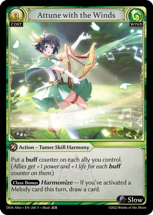 Attune with the Winds (200) [Dawn of Ashes: Alter Edition] | Card Merchant Takapuna