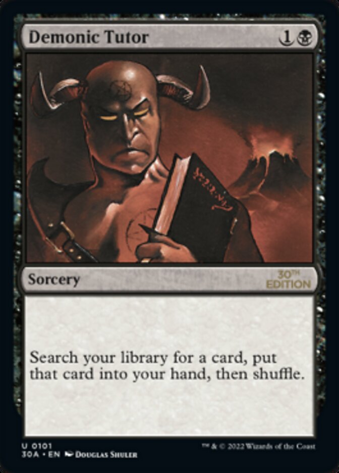 Demonic Tutor [30th Anniversary Edition] | Card Merchant Takapuna