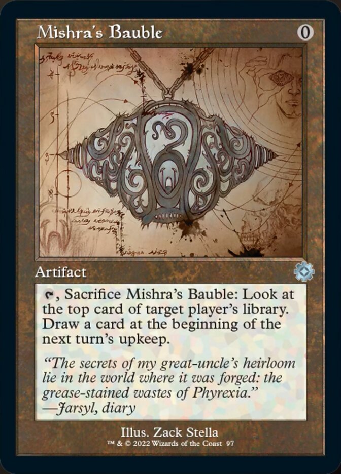Mishra's Bauble (Retro Schematic) [The Brothers' War Retro Artifacts] | Card Merchant Takapuna