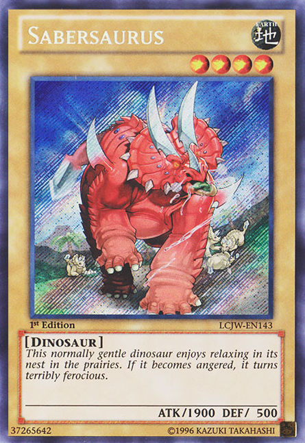 Sabersaurus [LCJW-EN143] Secret Rare | Card Merchant Takapuna