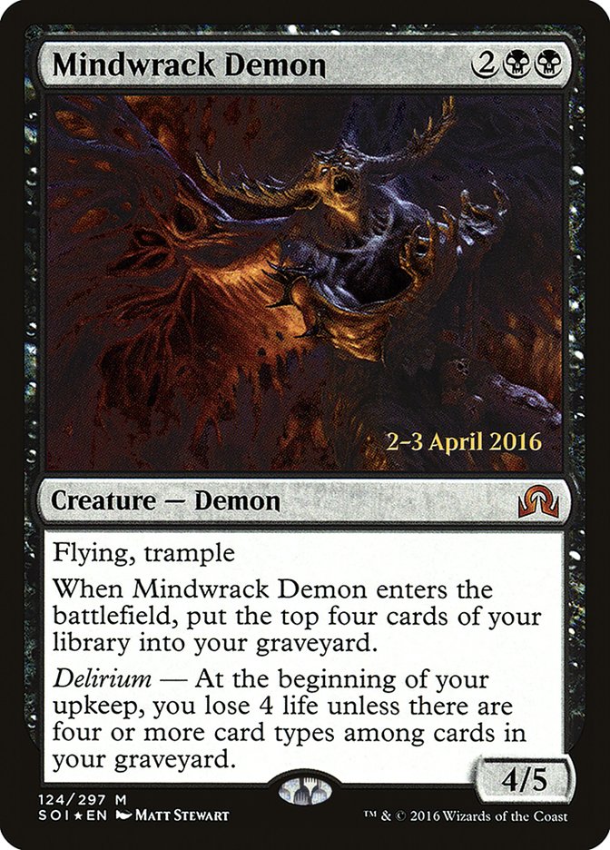 Mindwrack Demon [Shadows over Innistrad Prerelease Promos] | Card Merchant Takapuna