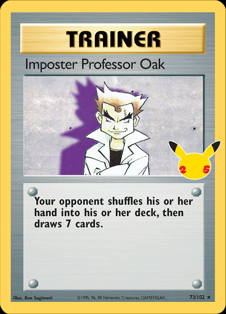 Imposter Professor Oak (73/102) [Celebrations: 25th Anniversary - Classic Collection] | Card Merchant Takapuna