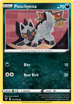 Poochyena (103/185) [Sword & Shield: Vivid Voltage] | Card Merchant Takapuna