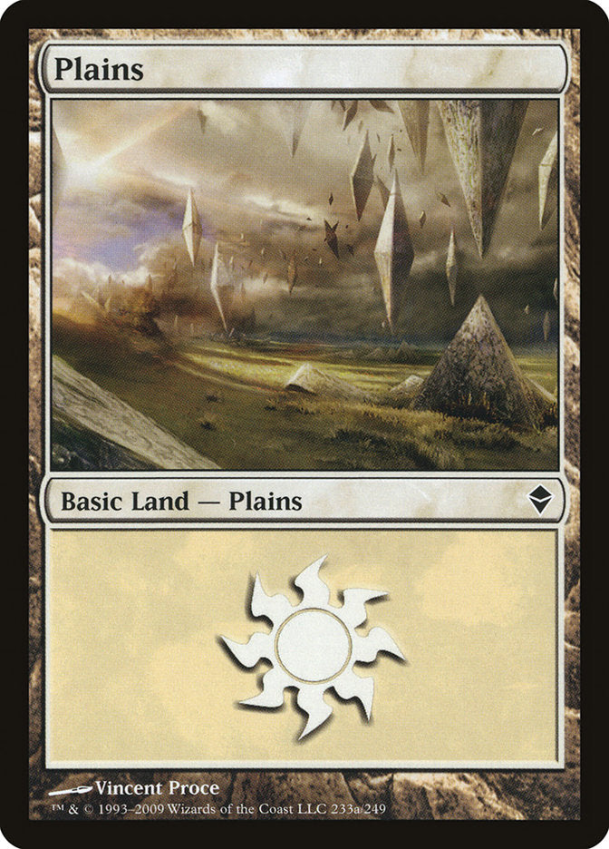 Plains (233a) [Zendikar] | Card Merchant Takapuna
