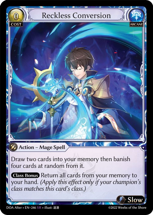 Reckless Conversion (246) [Dawn of Ashes: Alter Edition] | Card Merchant Takapuna