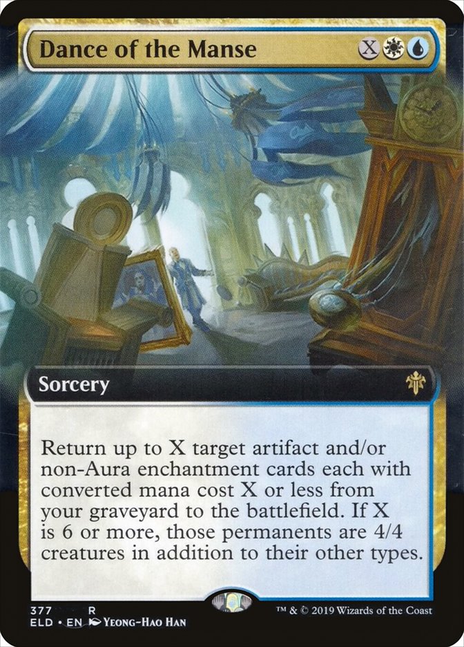 Dance of the Manse (Extended Art) [Throne of Eldraine] | Card Merchant Takapuna