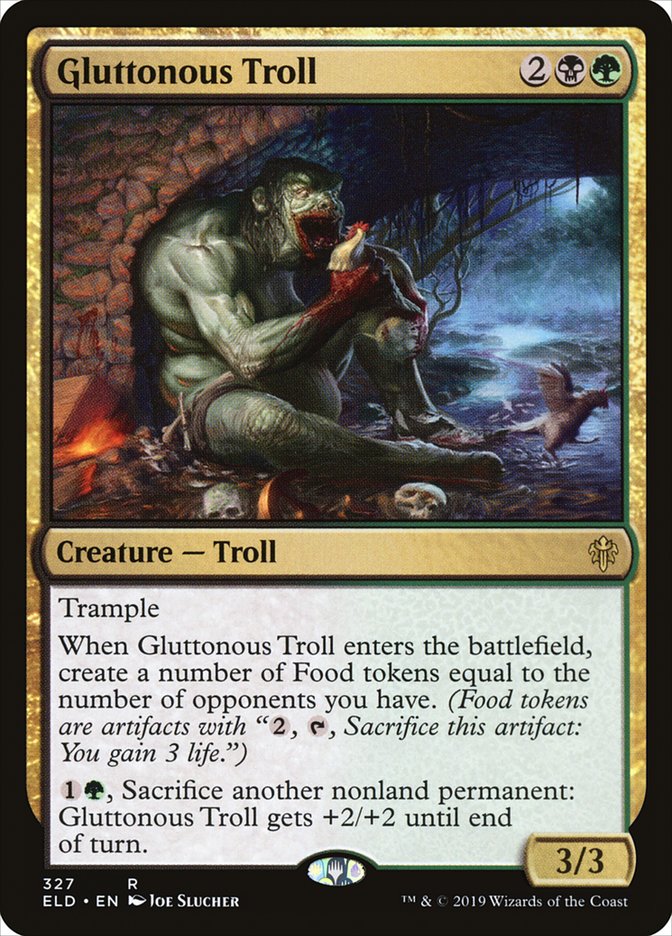 Gluttonous Troll [Throne of Eldraine] | Card Merchant Takapuna