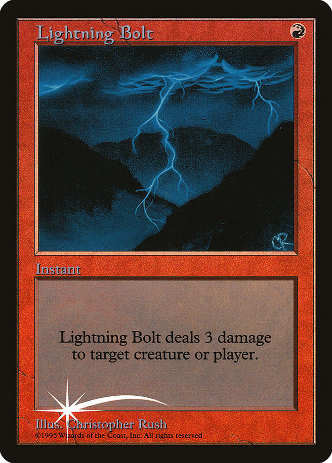 Lightning Bolt [Judge Gift Cards 1998] | Card Merchant Takapuna