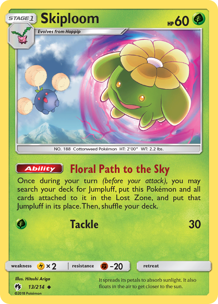 Skiploom (13/214) [Sun & Moon: Lost Thunder] | Card Merchant Takapuna