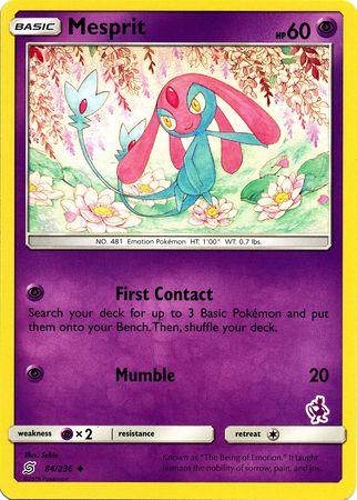 Mesprit (84/236) (Mewtwo Deck) [Battle Academy 2020] | Card Merchant Takapuna