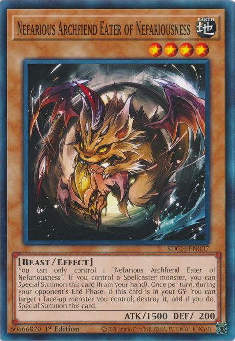 Nefarious Archfiend Eater of Nefariousness [SDCH-EN007] Common | Card Merchant Takapuna