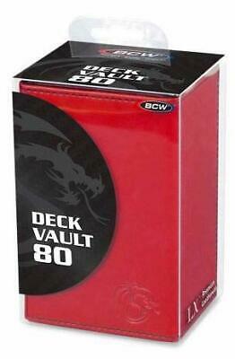 BCW Deck Vault LX (80) Red | Card Merchant Takapuna