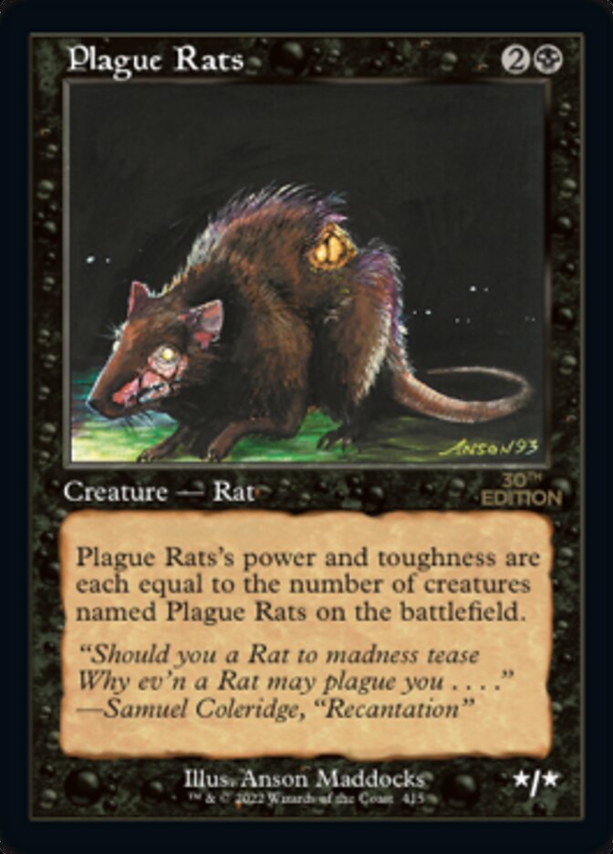 Plague Rats (Retro) [30th Anniversary Edition] | Card Merchant Takapuna