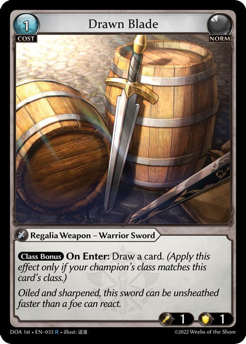 Drawn Blade (033) [Dawn of Ashes: 1st Edition] | Card Merchant Takapuna