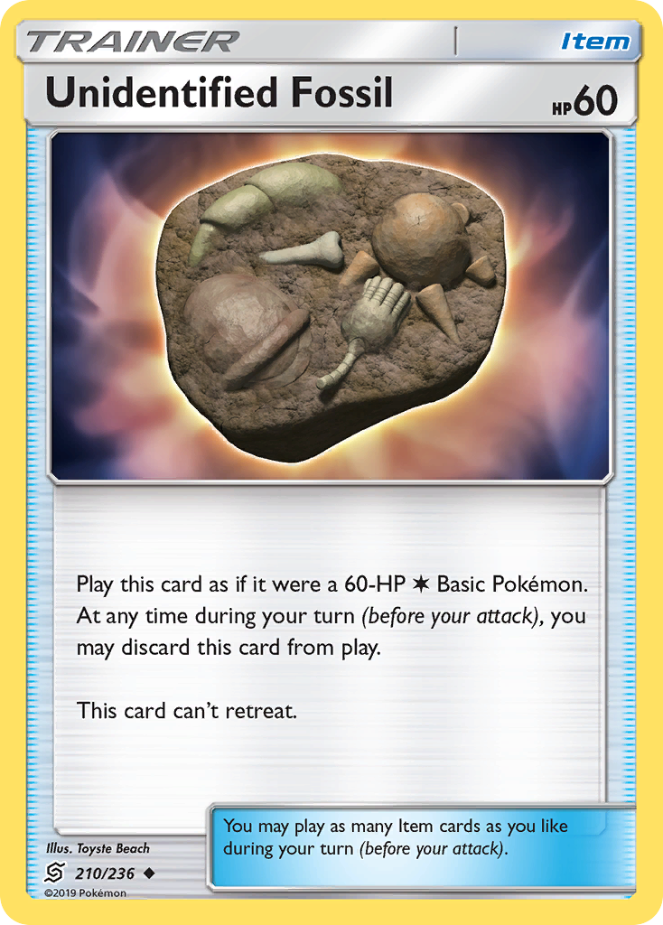 Unidentified Fossil (210/236) [Sun & Moon: Unified Minds] | Card Merchant Takapuna