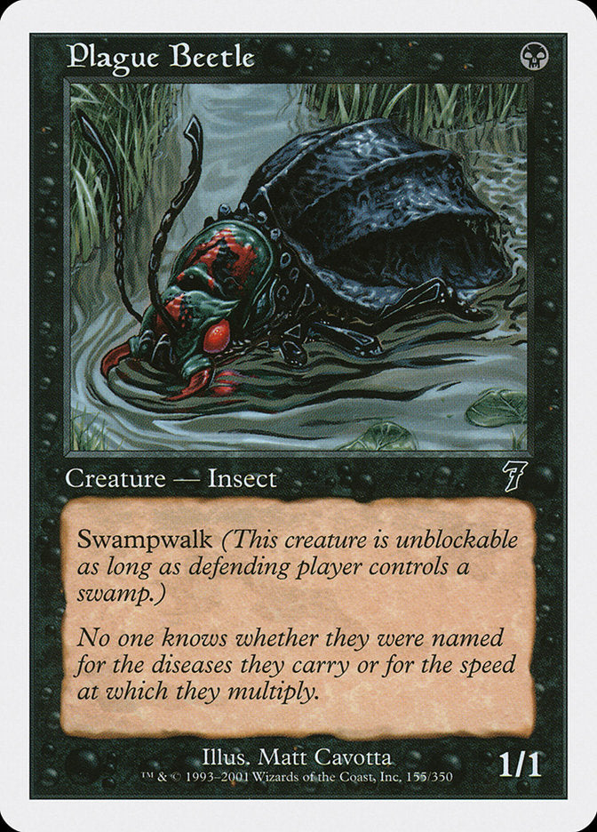 Plague Beetle [Seventh Edition] | Card Merchant Takapuna