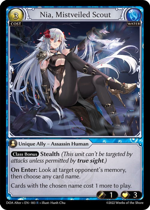 Nia, Mistveiled Scout (183) [Dawn of Ashes: Alter Edition] | Card Merchant Takapuna