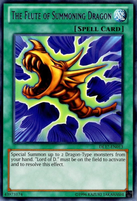 The Flute of Summoning Dragon (Purple) [DL17-EN013] Rare | Card Merchant Takapuna