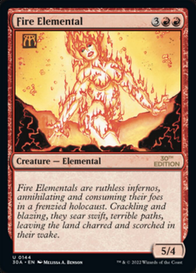 Fire Elemental [30th Anniversary Edition] | Card Merchant Takapuna