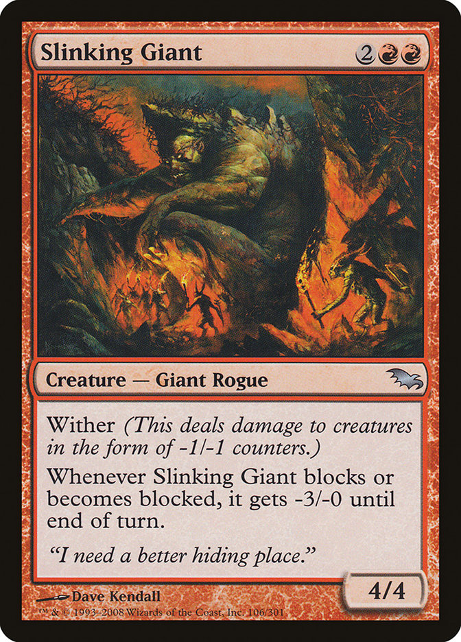 Slinking Giant [Shadowmoor] | Card Merchant Takapuna