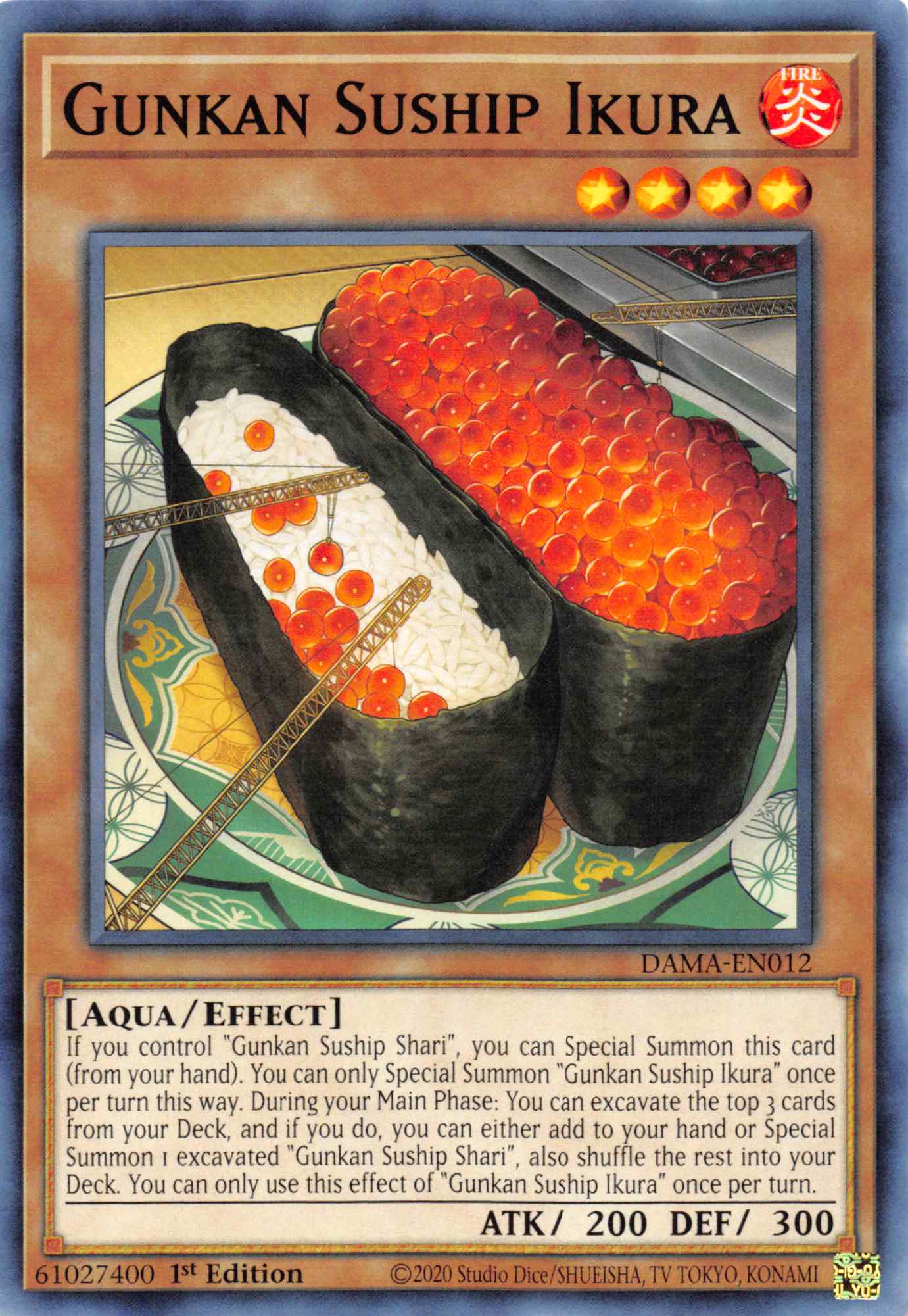 Gunkan Suship Ikura [DAMA-EN012] Common | Card Merchant Takapuna