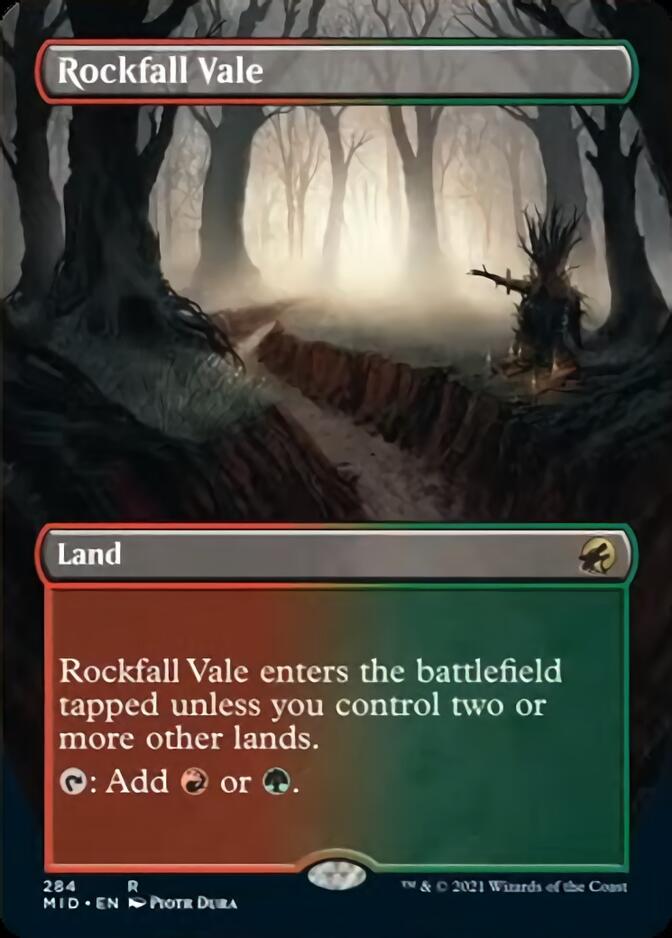 Rockfall Vale (Borderless Alternate Art) [Innistrad: Midnight Hunt] | Card Merchant Takapuna