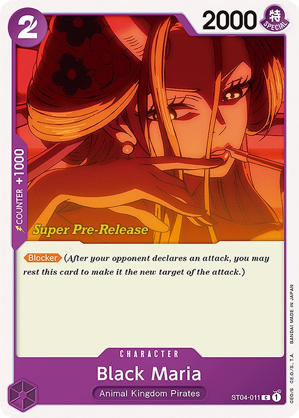 Black Maria [Super Pre-Release Starter Deck: Animal Kingdom Pirates] | Card Merchant Takapuna