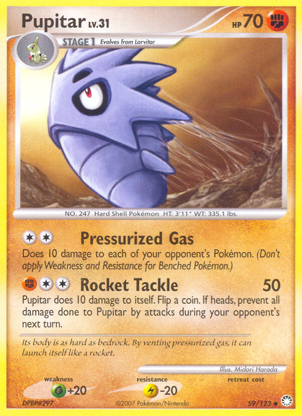 Pupitar (59/123) [Diamond & Pearl: Mysterious Treasures] | Card Merchant Takapuna