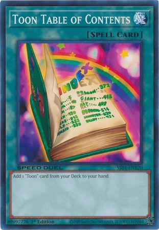Toon Table of Contents [SS04-ENB20] Common | Card Merchant Takapuna