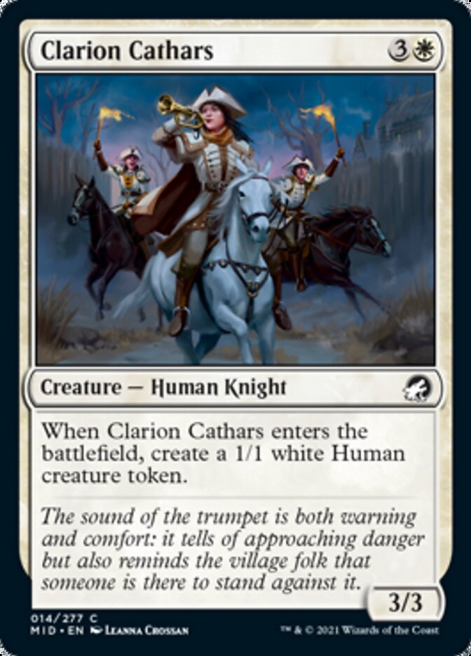 Clarion Cathars [Innistrad: Midnight Hunt] | Card Merchant Takapuna