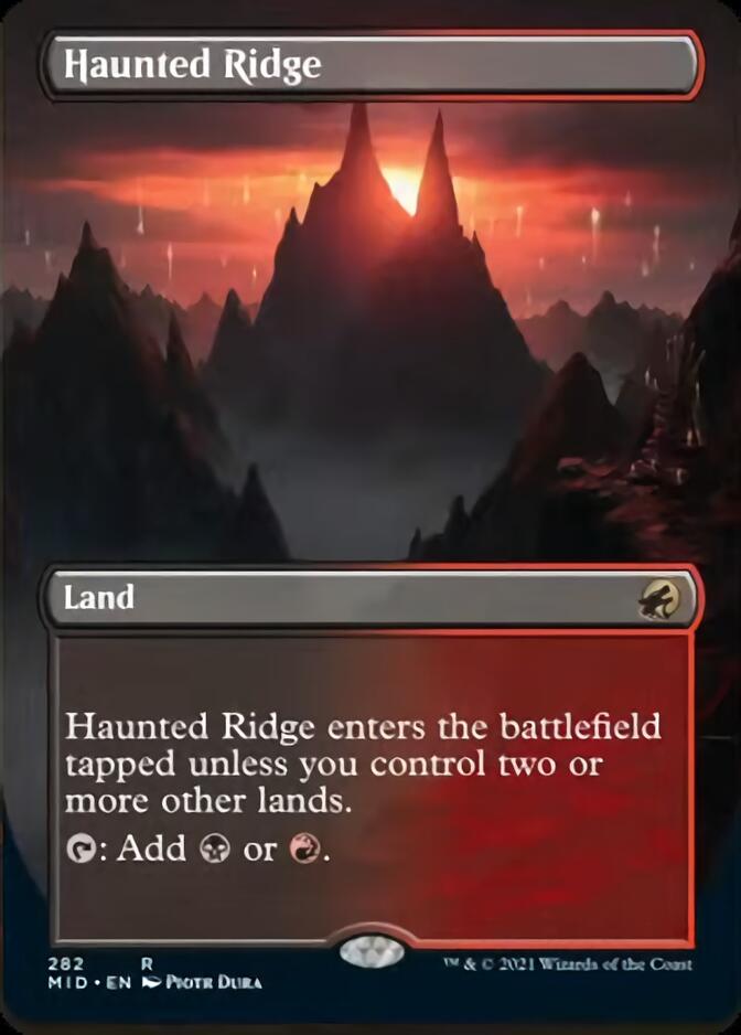 Haunted Ridge (Borderless Alternate Art) [Innistrad: Midnight Hunt] | Card Merchant Takapuna