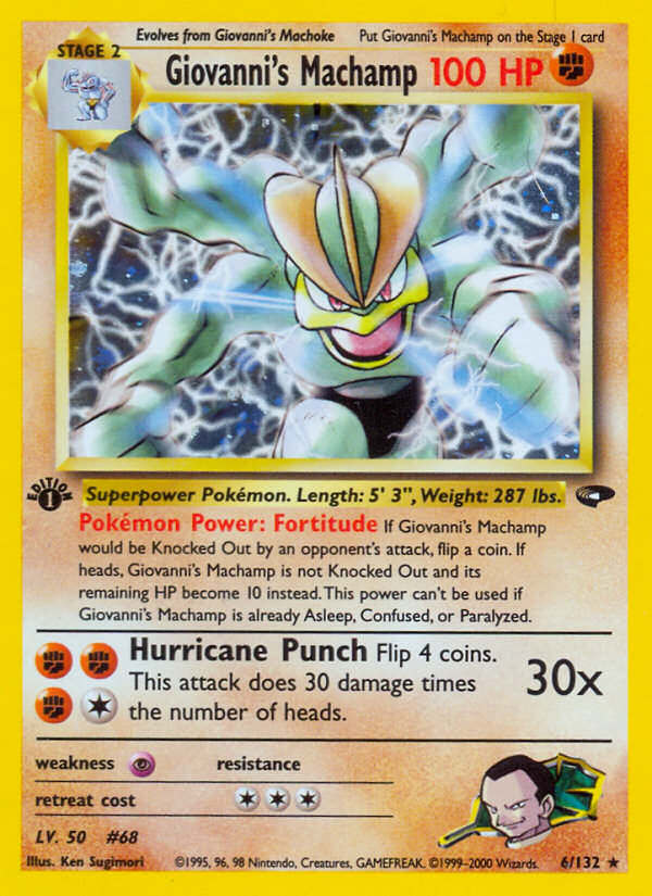 Giovanni's Machamp (6/132) [Gym Challenge 1st Edition] | Card Merchant Takapuna