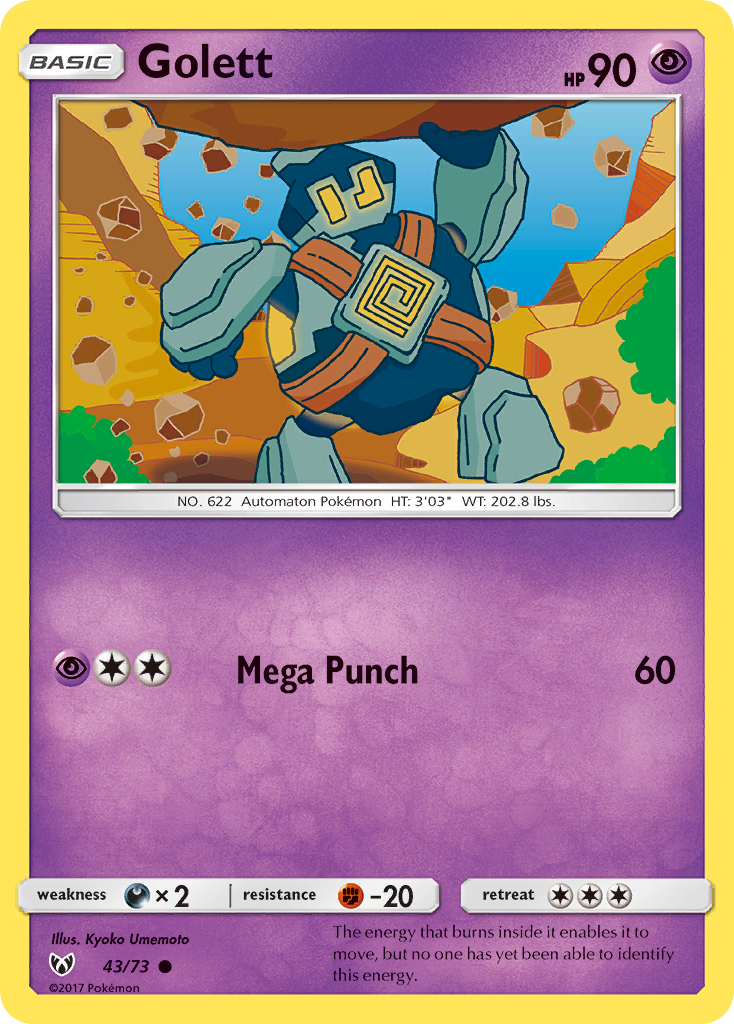 Golett (43/73) [Sun & Moon: Shining Legends] | Card Merchant Takapuna