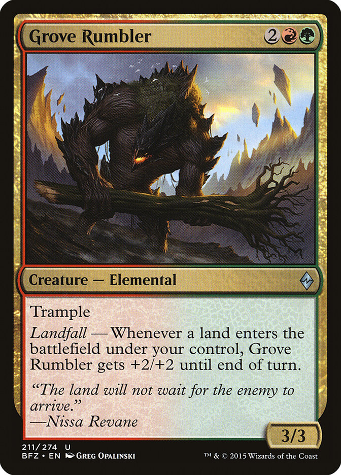 Grove Rumbler [Battle for Zendikar] | Card Merchant Takapuna