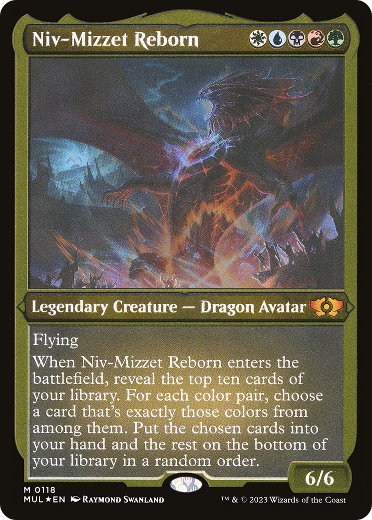 Niv-Mizzet Reborn (Foil Etched) [Multiverse Legends] | Card Merchant Takapuna