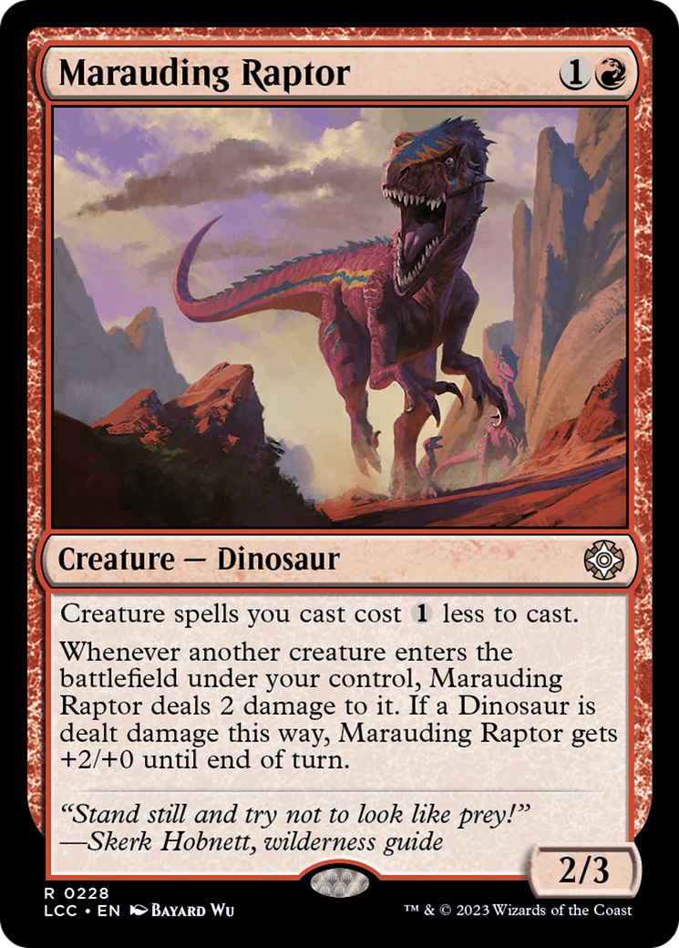 Marauding Raptor [The Lost Caverns of Ixalan Commander] | Card Merchant Takapuna