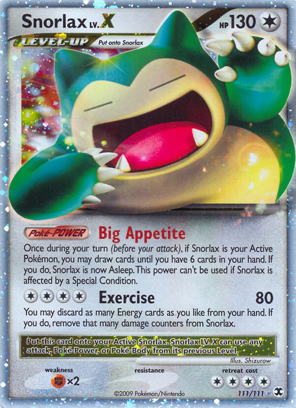 Snorlax LV.X (111/111) [Platinum: Rising Rivals] | Card Merchant Takapuna