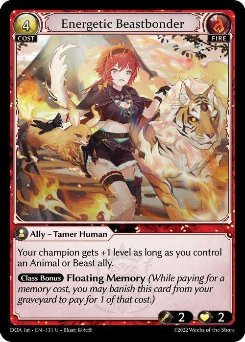 Energetic Beastbonder (131) [Dawn of Ashes: 1st Edition] | Card Merchant Takapuna