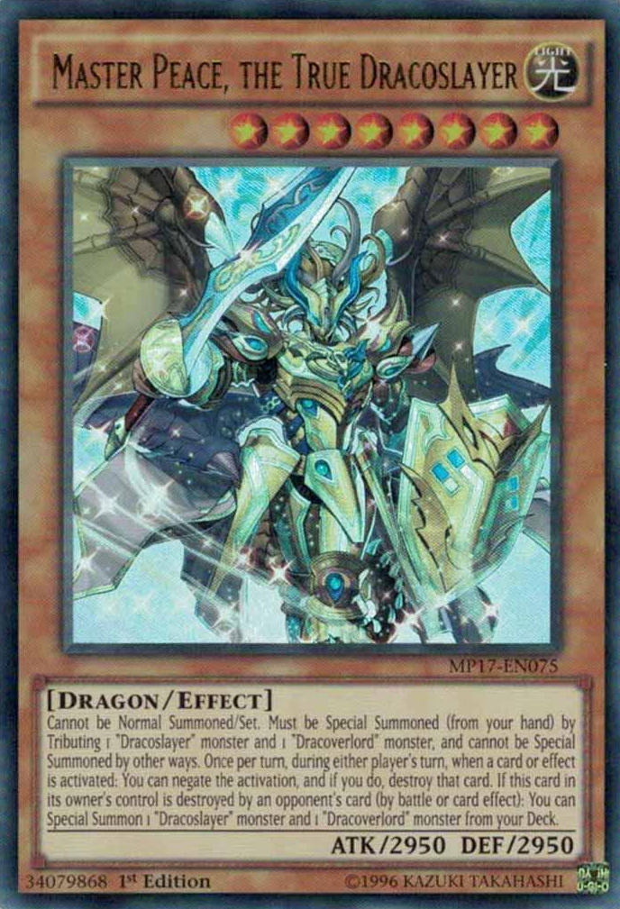Master Peace, the True Dracoslayer [MP17-EN075] Ultra Rare | Card Merchant Takapuna