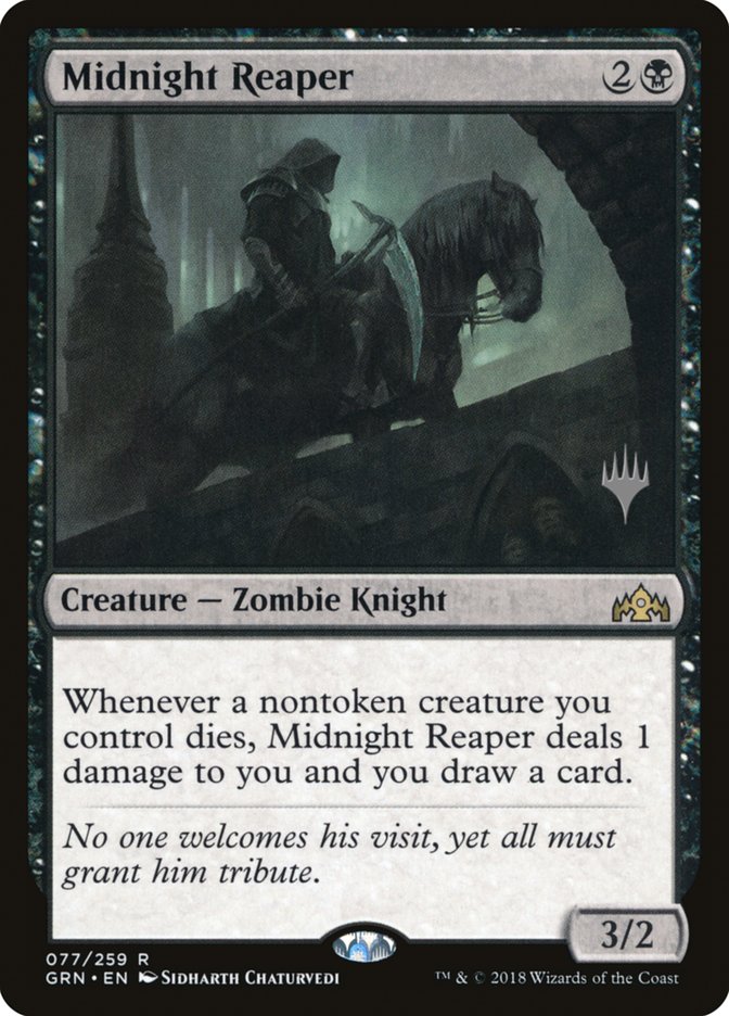 Midnight Reaper (Promo Pack) [Guilds of Ravnica Promos] | Card Merchant Takapuna