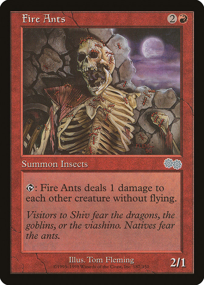 Fire Ants [Urza's Saga] | Card Merchant Takapuna